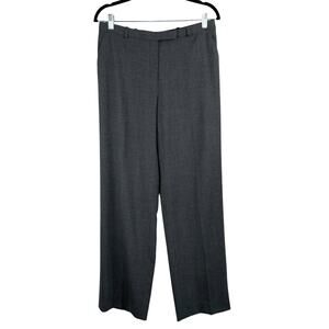 Armani Collezioni Gray Wool Blend Slacks Trousers Italy 10 Dark Academia